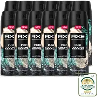 Axe 12 sprays déodorants Pure Coconut, 150 ml - Pack économique - 12 pièces