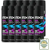 Axe 12 sprays corporels Marine, senteur Brise Marine et Sauge, 150 ml, lot de 12