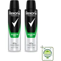 Rexona 2 vaporisateurs déodorants Men Quantum Dry - 150 ml - Lot de 2