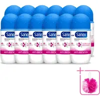 Sanex 12 déodorants roll-on BiomeProtect Dermo Anti-Irritation, 50 ml - Lot de 12