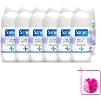 Sanex 12 déodorants roll-on Natur Protect – Pureté et fraîcheur au bambou – 50 ml – Pack économique – 12 pièces
