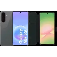 Samsung Galaxy A57 256 Go Gris 5G + BlueBuilt Book Case Noir