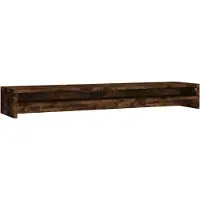 vidaXL Support d'écran chêne fumé 100x24x13 cm bois composite