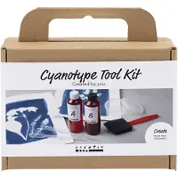 Creativ Company Jeu d'outils cyanotype, accessoires, bleu