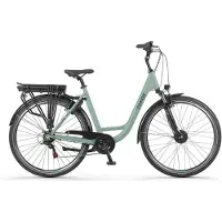 Tomos EB 11 - Vélo électrique - 28 pouces - Moteur 250W - Autonomie 140 km - 7 vitesses - Batterie 626Wh - Cadre bas - Vert menthe mat