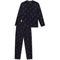 Schiesser Pyjama ' Nightwear ' bleu marine