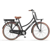 Tomos EB 15 - Vélo électrique - 28 pouces - Moteur 250W - Autonomie de 140 km - 3 vitesses - Batterie 626Wh - Entrée basse - Noir mat