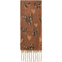 Zwillingsherz Écharpe 'Herzen' camel / sable / noir