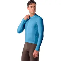 Castelli Hommes, Maillot de cyclisme, Espresso Thermal 2 Jersey (XL), Bleu, XL