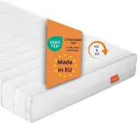 Sleepling matelas ergonomique 7 zones en mousse froide, 80 x 200 cm, H2 & H3, 15 cm, degré de fermeté duo, réversible, PureComfort