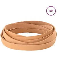 vidaXL Sangles en cuir, couleur marron clair, 1000 x 1,5 cm, cuir