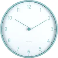 Karlsson - Horloge murale Sencillez - Bleu brumeux - Ø30cm