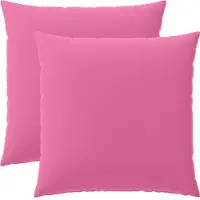 vidaXL Housse De Coussin 2 Pcs Heerlen Rose 65 X 65 Cm Polyester