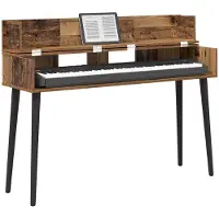 vidaXL Bureau d'appoint en bois massif, 152 x 40 x 19,5 cm, fabriqué en bois composite