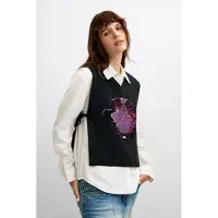 Desigual Chemisier violet / rose / noir / blanc