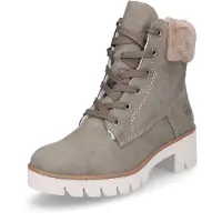 Rieker Chaussures de randonnée pour femmes , bottes, lacets, couleur verte, style décontracté