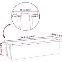 vidaXL Caisses À Fleurs Pour Palettes Euro 12 Pcs Gris Clair