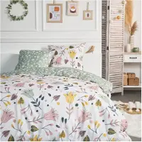 TODAY Draps de lit en flanelle COO, double face, 220 x 240 cm