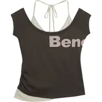 Superdry Femme Haut Dos-nu Deux-en-un Bench Dark Grey Taille: S