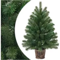 vidaXL Sapin de Noël artificiel Vert 95 cm PVC, PE et acier