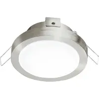TRIO Plafonnier LED rond JANO noir 20 W, blanc chaud 2400 lm, aspect bois, dimensions : 3,5 x 31,5 x 31,5 cm, IP20, RL