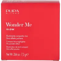 PUPA Milano Wonder Me Glow enlumineur poudre compact teinte 102 - Pure Gold 7.5 g