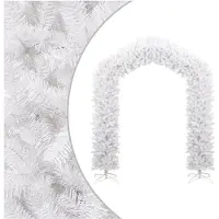 vidaXL Arche d'arbre de Noël Blanc 270 cm