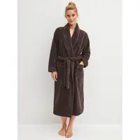 Calida Peignoir long 'Lounge Element' chocolat