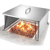 Vevor Déflecteur de Chaleur pour Foyer 64,5 x 64,5 x 37 cm