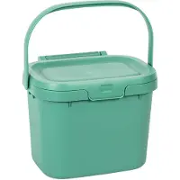 Addis Conteneur de compostage pour déchets alimentaires de cuisine, modèle 518534, capacité de 4,5 litres, couleur vert sauge