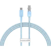 Baseus Explorer 100W Usb-C - Usb-C Cable with Intelligent Temperature Sensor 1M - Blue