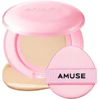 Amuse Dew Power Vegan Cushion fond de teint longue tenue coussin pour une peau lumineuse et lisse teinte 1.5 Natural 15 g