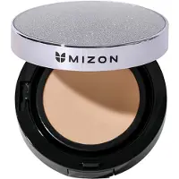 Mizon Vegan Collagen Cushion SPF38 PA++ fond de teint longue tenue coussin haute protection solaire teinte #21 Light Beige 2x15 g