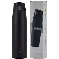 Zojirushi Bouteille d'eau SM-VS95-BA One-Touch en acier inoxydable sans couture 950 ml (32,4 fl oz) Noir