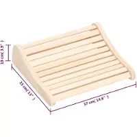 vidaXL Appui-tête de sauna Bois massif de pin