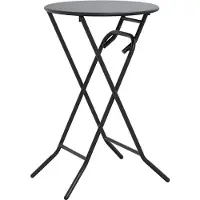 vidaXL Table de jardin anthracite 50 x 50 x 72 cm en métal