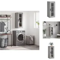 vidaXL Armoire murale Gris Sonoma 34,5x34x90 cm
