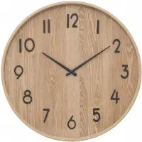 Atmosphera | Horloge murale - 55 cm - Bois - Design minimaliste - Style scandinave - Décoratif