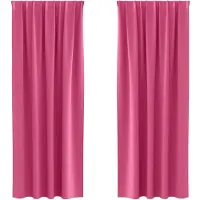 vidaXL Rideaux occultants avec œillets, 2 pièces, rose clair, polyester