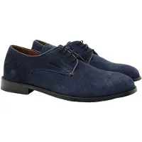Desa Chaussure à lacets 'Spitze' bleu