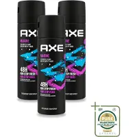 Axe 3 sprays corporels Marine, senteur Brise Marine et Sauge, 150 ml, lot de 3