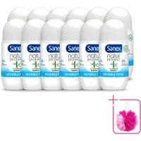 Sanex 12 déodorants roll-on Bamboo Invisible Fresh, 50 ml, lot de 12