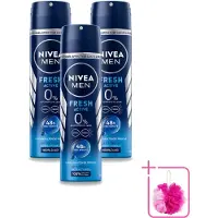 Nivea 3 sprays déodorants MEN Fresh Active - 150 ml - Lot de 3
