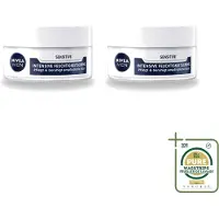 Nivea 2 x Crème visage intensive pour peaux sensibles Men - 50 ml - Pack économique - 2 pièces