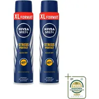 Nivea 2 sprays déodorants MEN Stress Protect - 250 ml - Pack économique - 2 pièces
