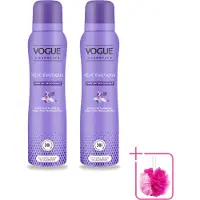 Vogue 2 déodorants parfumés "Women Reve Exotique" - 150 ml - Lot de 2