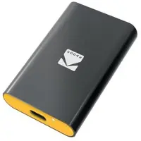 Kodak SSD 3.2Gen2 X210 S 1TB Portable EKSSD1TX210SK (1 To), SSD externe, Argent