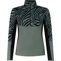 Protest T-shirt de sport à demi-fermeture (zip 1/4) de la marque , modèle "Meline", couleur vert "Evergreen", taille 36
