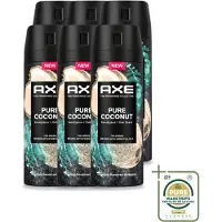 Axe 6 sprays déodorants Pure Coconut, 150 ml - Pack économique - 6 pièces