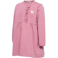 Hummel Mini Reg Placket Long Sleeve Dress Rose 74 cm Fille